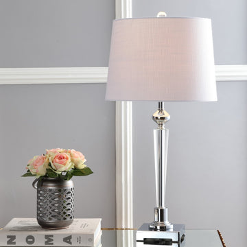 Foster 28.25" Crystal LED Table Lamp - JONATHAN Y